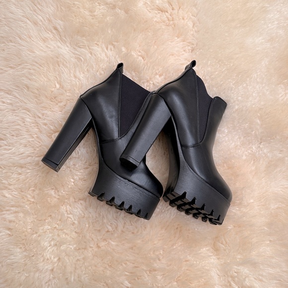 Koi Couture Ankle Platform Boots. Worn once indoors. Perfect condition! - Picture 2 of 5